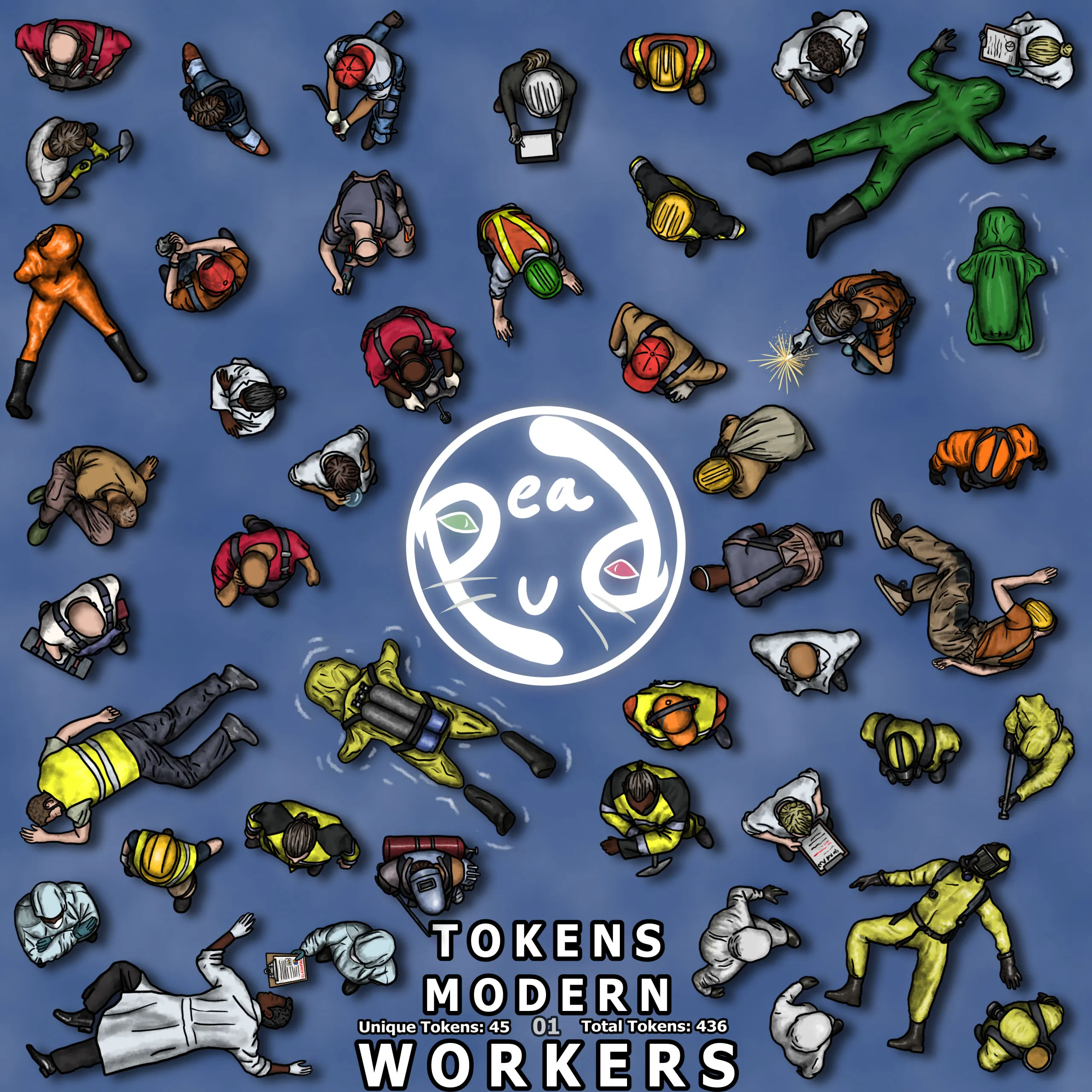 Tokens Modern 01 Workers CartographyAssets