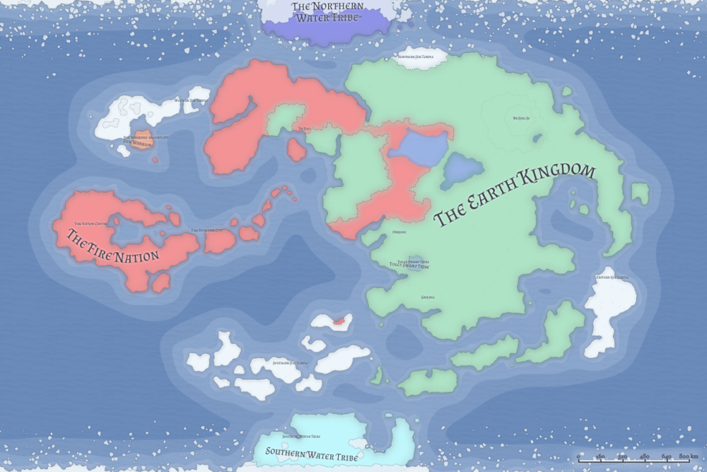 Avatar world map