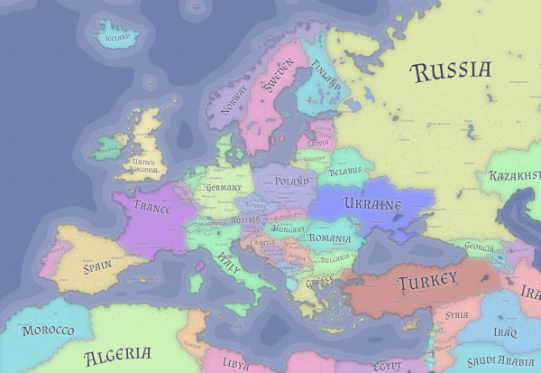 Europe map - new