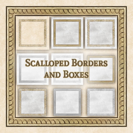 Scalloped Frames and Boxes