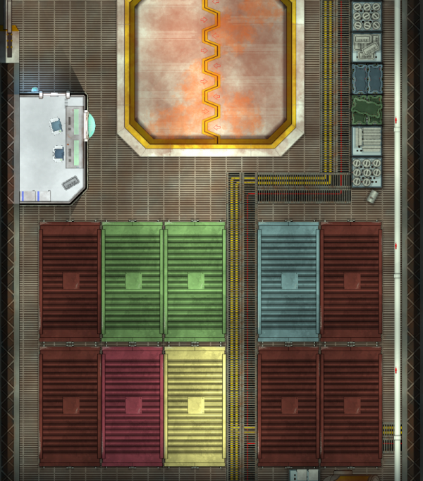 Sci Fi Cargo bay CartographyAssets