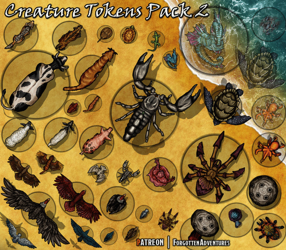 FREE - Creature Tokens Pack 2 - Image 2
