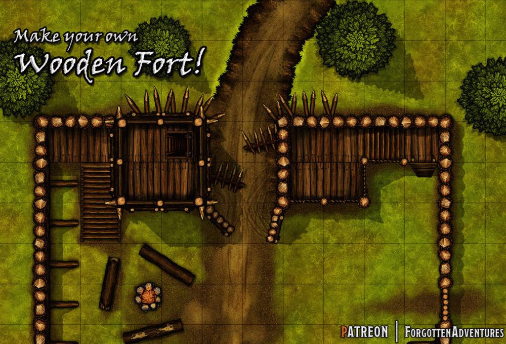 Wooden Forts! - Fully Modular tileset - Image 2
