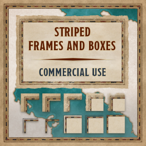 Striped frames & boxes, commercial use