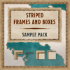 Striped frames & boxes, sample pack
