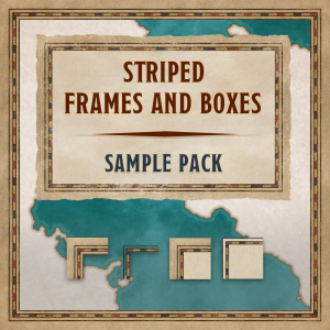 Striped frames & boxes, sample pack