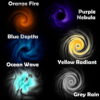all colors orange purple ocean yellow grey nebulas and whirlpool twister hurricanes whirlpool ominous storms virtual tabletop token magic storms