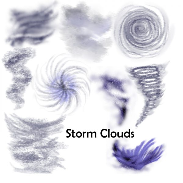 storm clouds overlays weather for virtual tabletop