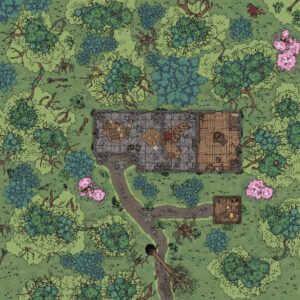 'Ruined Cottage' Encounter Battlemap