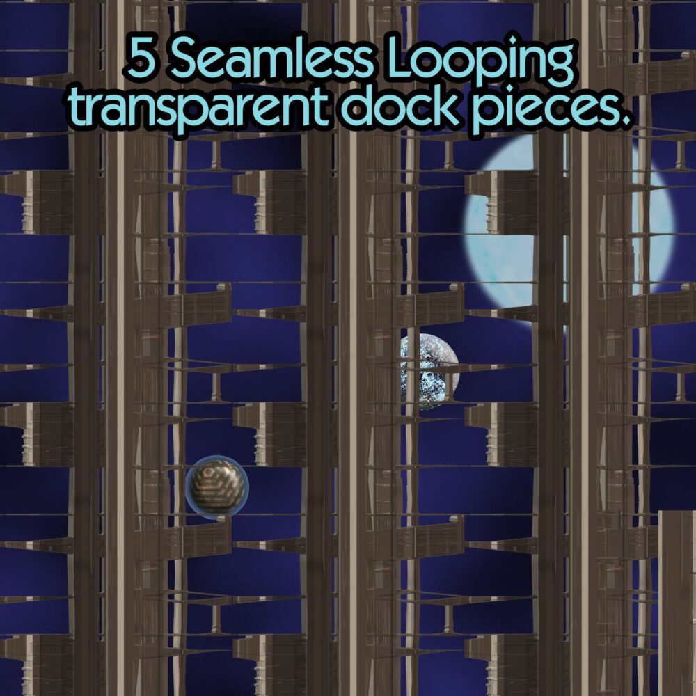 Inhabited Solar System Maker with Technology, Celestial Objects, Starfields planets suns dyson sphere space elevator atmosphere rings add ons seamless star fields sci-fi science fiction scifi map making kit tech space dock demo