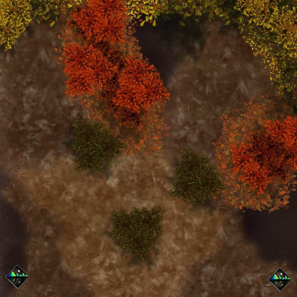 The Leafening fall leaves tree leaf foliage weeds leaf piles path ground ttrpg virtual tabletop vtt assets for battlemap in RPG roleplaying game dungeon master game master assets autumn fall seasonal