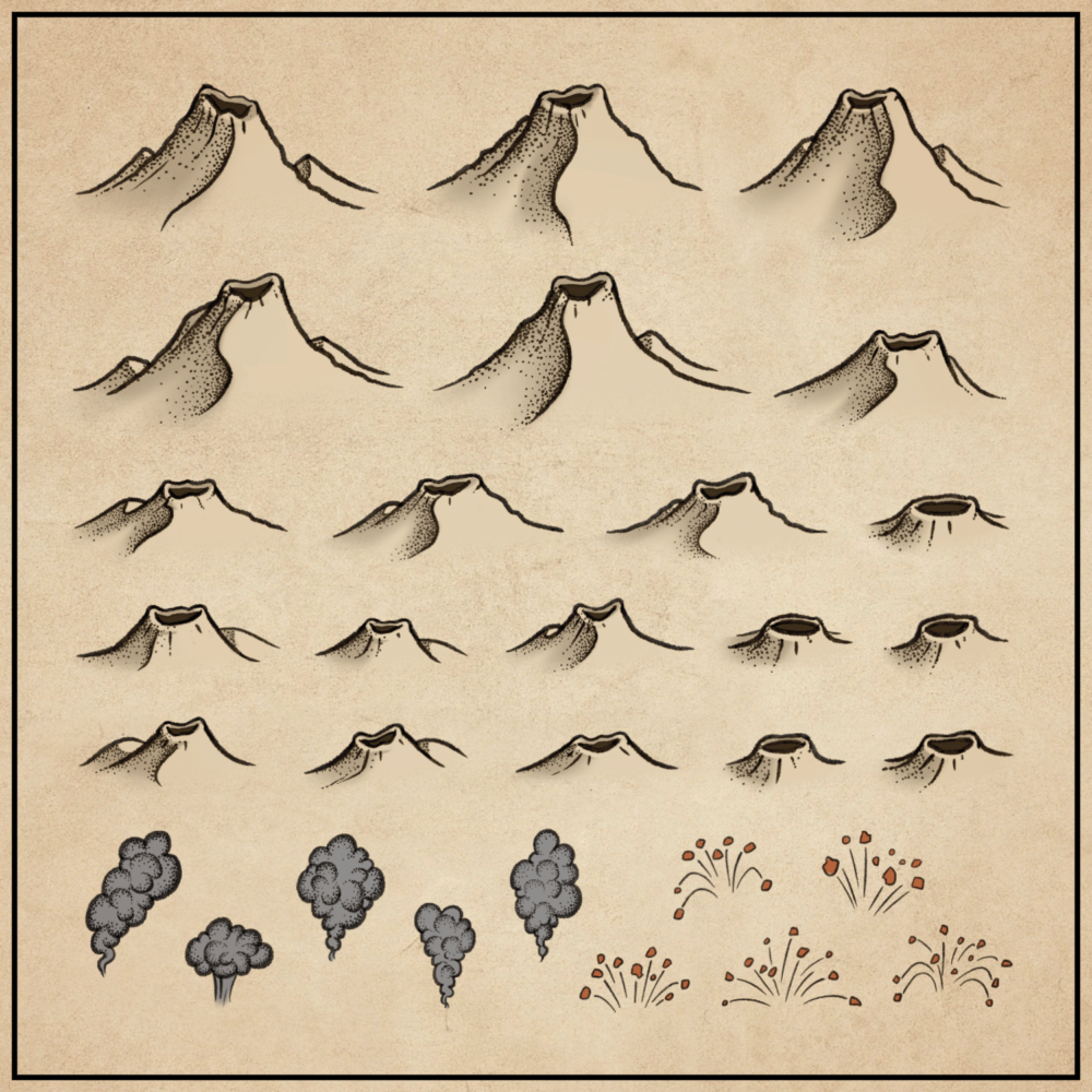 Volcanoes Pack (Dotty)