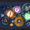 Planets of Unusual Shapes for Spelljammer round oblong hollow flat discworld geometric pyramid octagon hexagon pentagon merkaba star square dice worlds amorphous blob crystalline crystal shattered ring crescent world shapes in earth air fire water gasous earthlike atmosphere moon Spelljammer wacky fantasy planets