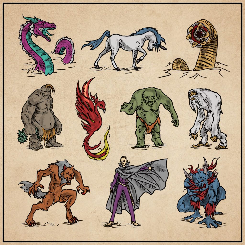 Custom colorable monsters 