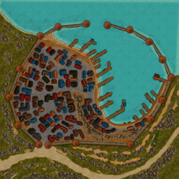 Targos, One of the Ten Towns in Icewind Dale - CartographyAssets