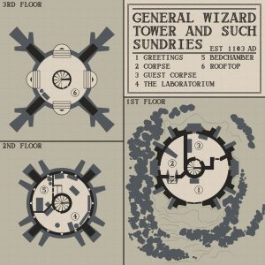 A general-purpose wizard's tower blueprint.