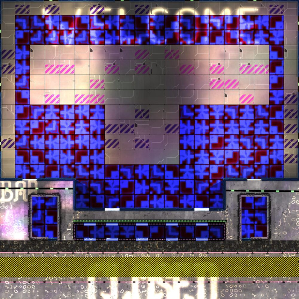 Cyberpunk club recording studio dance hall party bar inn pub band music live performance studio assets for dungeondraft objects lights terrain textures patterns walls portals