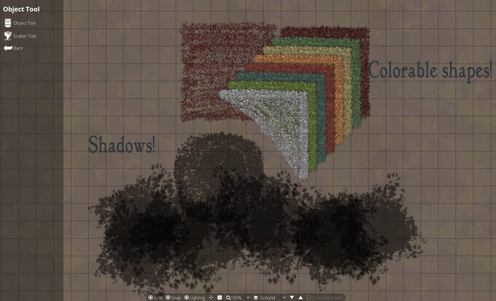Trees, foliage, bushes for dungeon draft colorable assets tagged light and shadow Feed the Multiverse Tiffany Munro