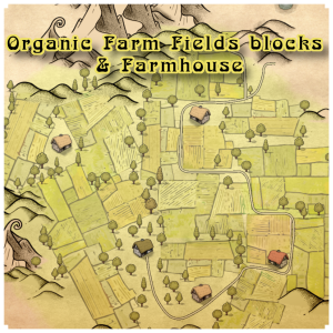 farm house farm fields