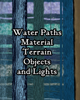 Water Paths, Material, Objects, Lights, Terrain for DungeonDraft and Ocean and Paths for Wonderdraft