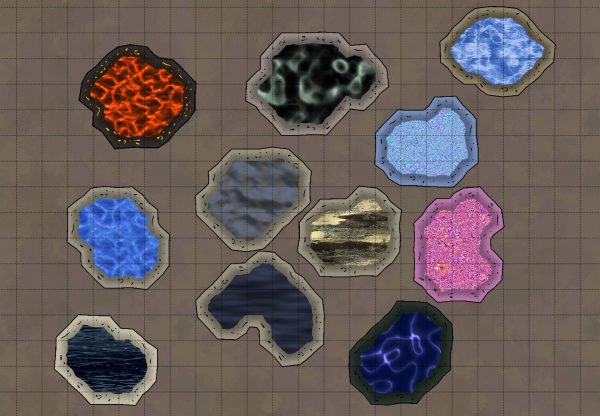 Water Paths, Material, Objects, Lights, Terrain for DungeonDraft and Ocean and Paths for Wonderdraft