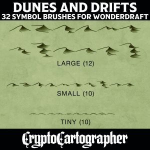 32 Wonderdraft Brushes: Dunes and Drifts