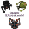 sci-fi infrastructure rubble and ruins destroyed version for DungeonDraft demo map towers, tanks, mining, security, fences, robots