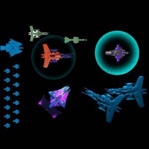 Space ships for dungeon draft dungeondraft_pack other world mapper sci-fi science fiction cyberpunk vehicle tokens