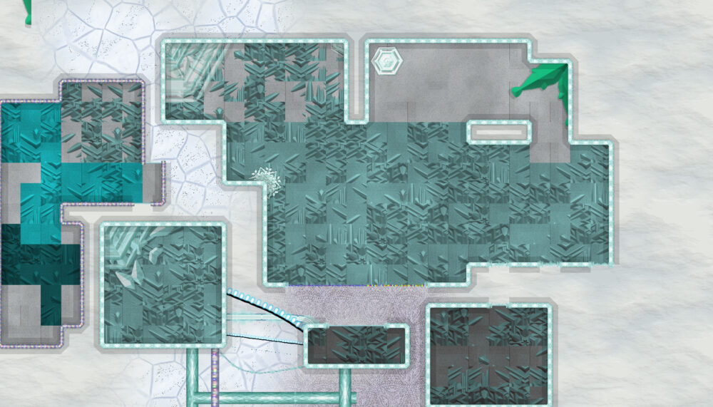 Winter Palace for DungeonDraft: walls, portals, terrain, paths, ice crystal objects