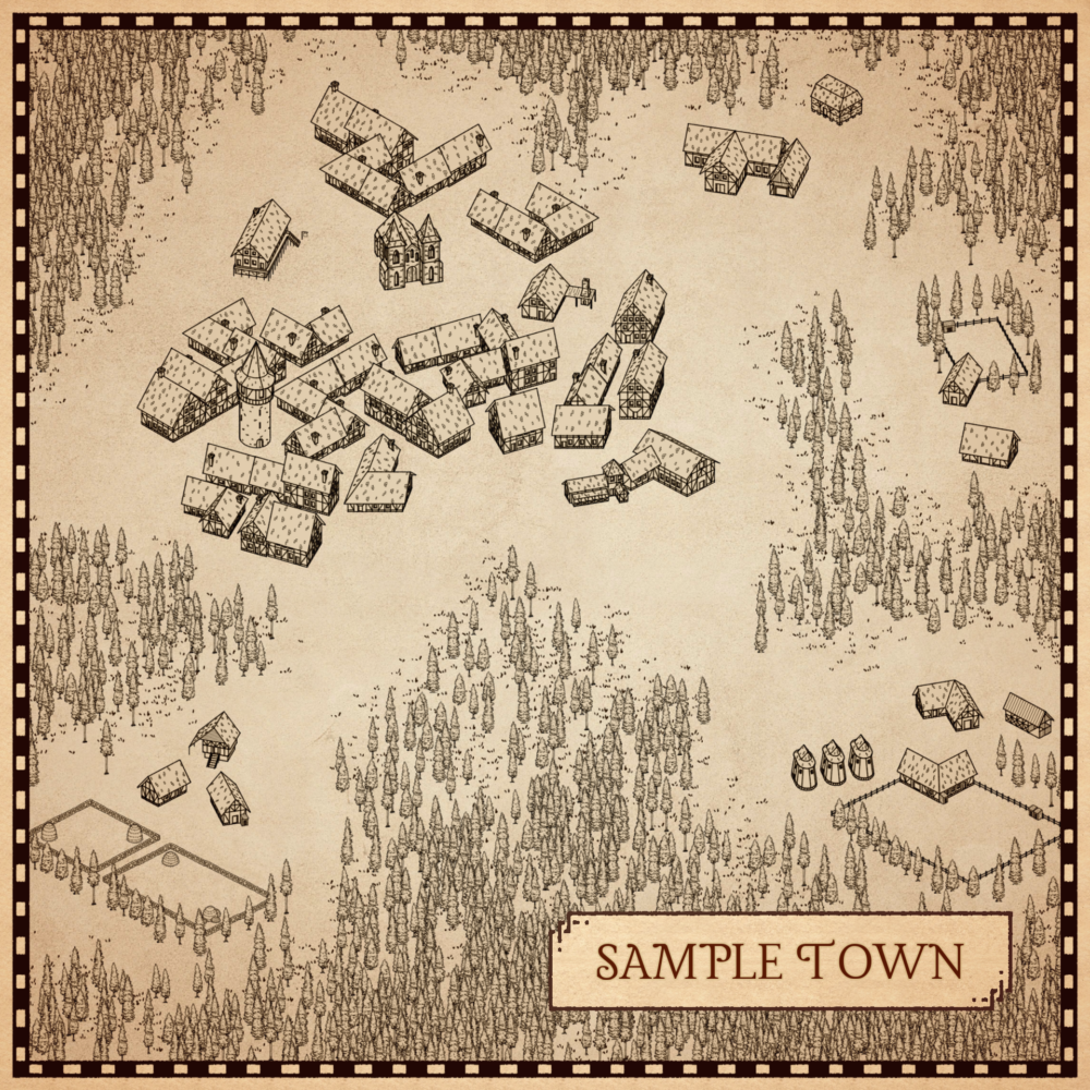 DAIA'S CITY MEGAPACK: 75 Symbols for Medieval Towns and Cities - Image 2