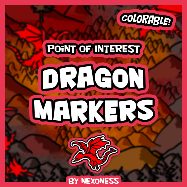 A small pack of colorable dragons.