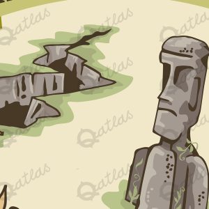 Fantasy Map Landmarks ruins, monoliths, statues