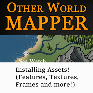 Installing assets in Other World Mapper.