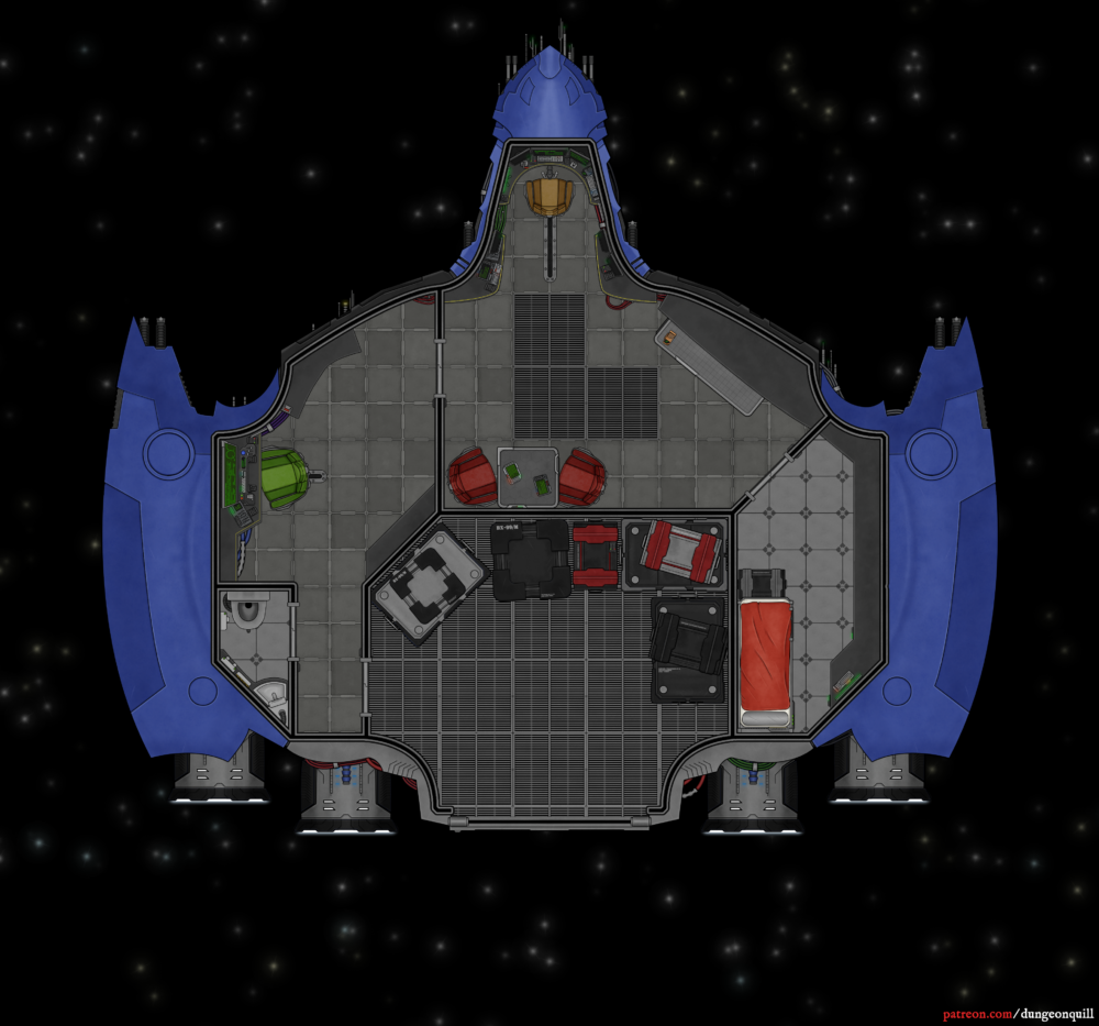 Battlemap Cargoship Hypni (15x14) FREE
