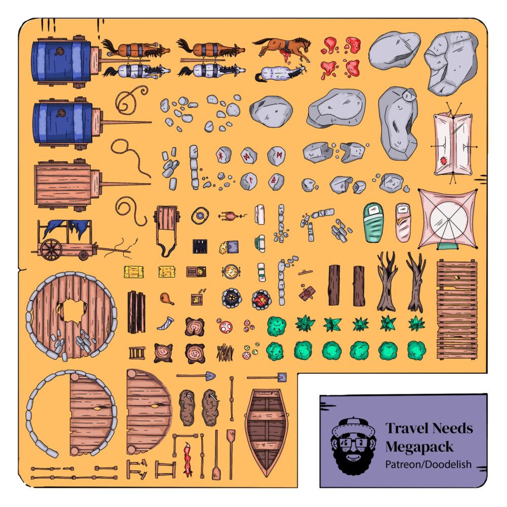 Travel Needs Megapack Doodelish