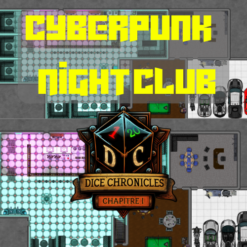 This maps is a night club of cyberpunk world. It was made with PeaPu asset packs.