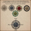 compass roses, wind roses, wonderdraft assets, old cartography antique megapack