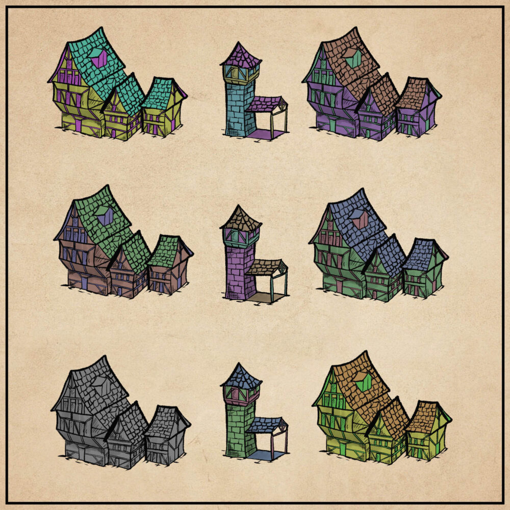 European Settlements Vol:1 Custom Colorable (Oldschool Isometric) - Image 3