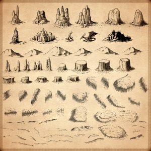 wonderdraft cliffs and mountains and mesas assets reliefs