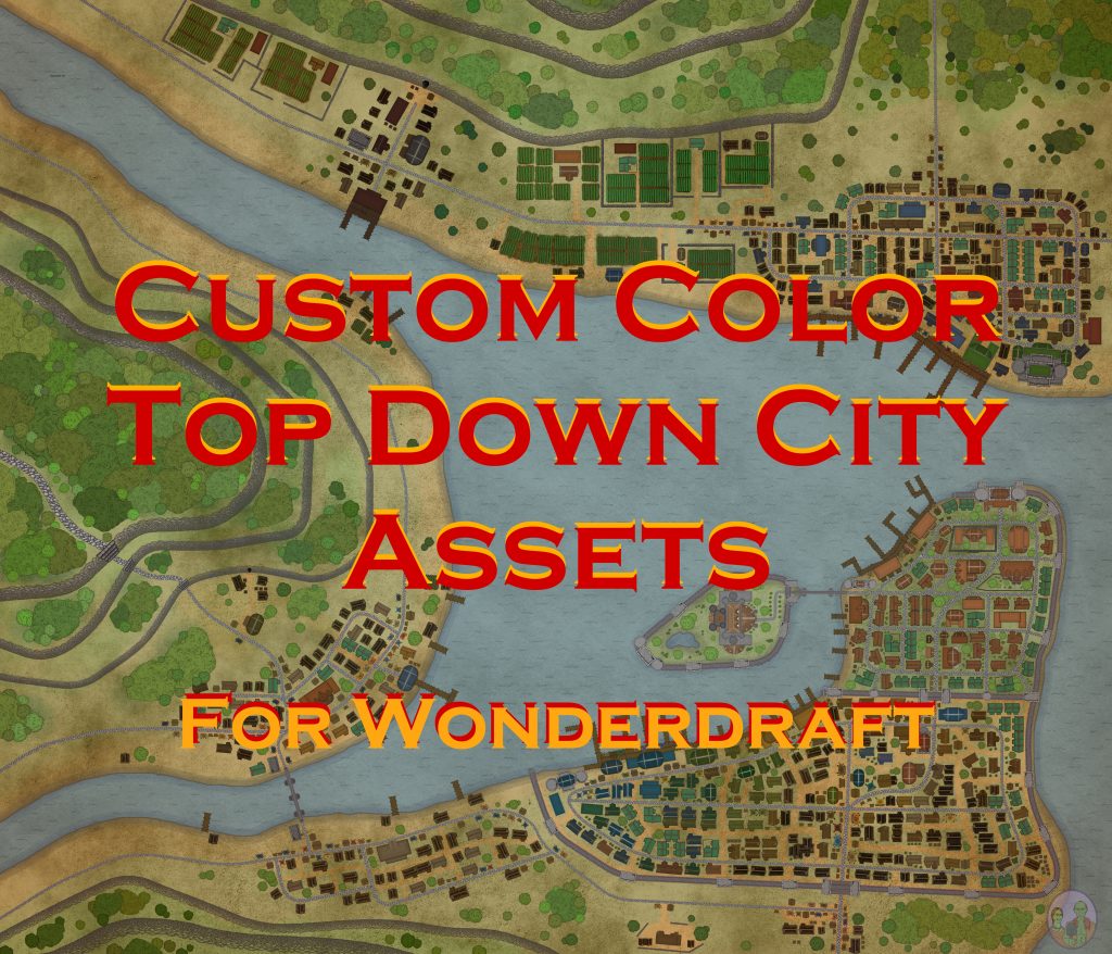 All the assets you will need to build huge high quality top-down city maps on Wonderdraft. 41 assets: 37 custom color and 4 normal color assets.