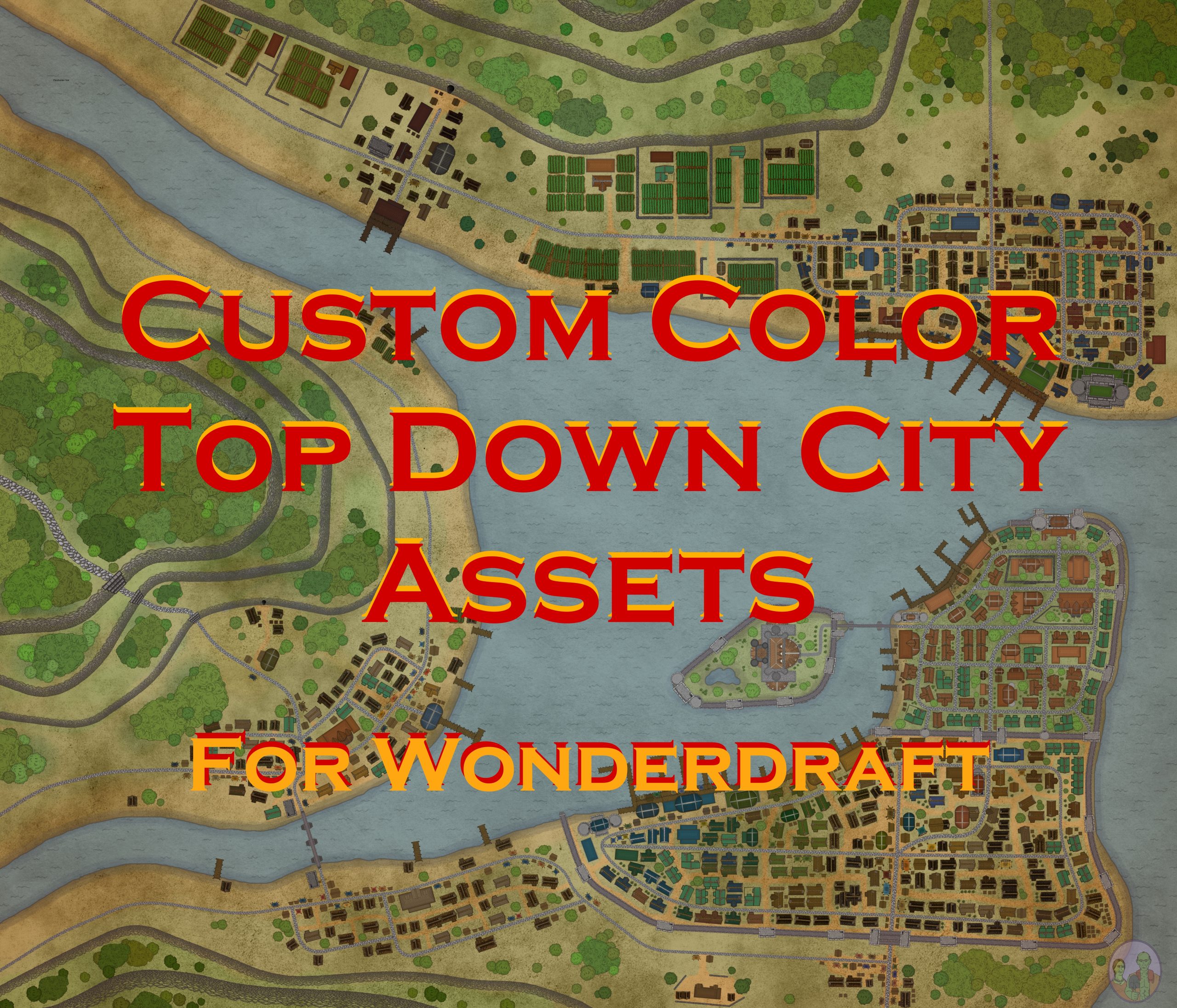 Top Down Custom City Assets CartographyAssets
