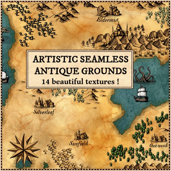 wonderdraft asset, textures ground parchment seamless antique