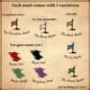 wonderdraft battle remains and gore assets, vintage style