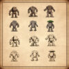 wonderdraft assets, old vintage cartography map assets, world trees and ents