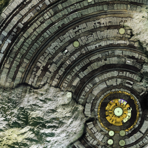 Concentric Rings City Map (Abyss, Palace and Canals versions included) Atlantis Abyssal void fantasy urban city preview of golden palace center