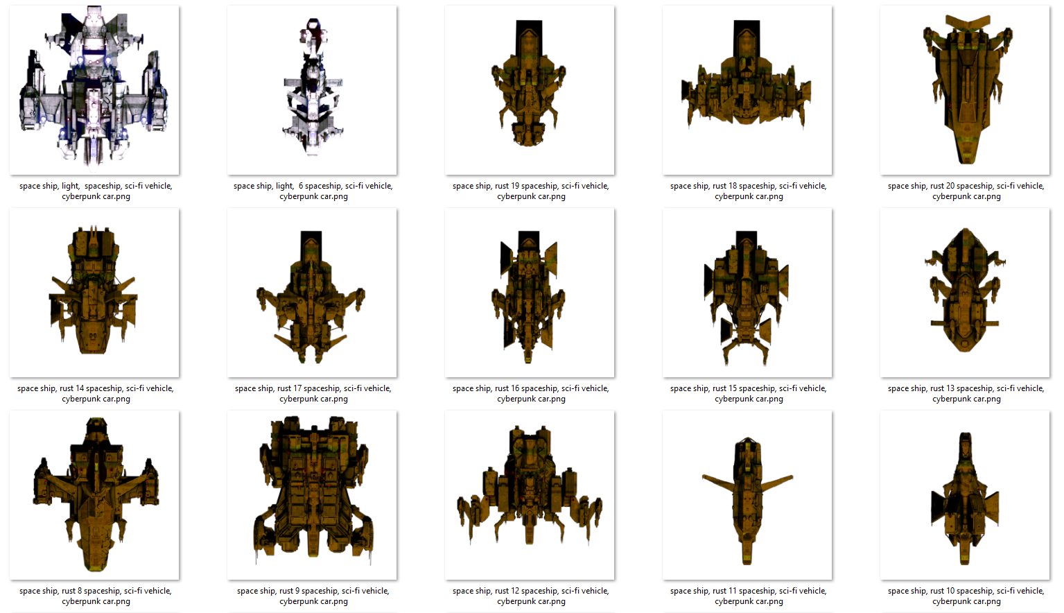 111 Pixel Space Ships: Sci-Fi Vehicle Token Pack  Roll20 Marketplace:  Digital goods for online tabletop gaming
