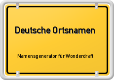 "Deutsche Ortsnamen Namensgenerator für Wonderdraft" by strassenweb.de licensed under CC BY 3.0