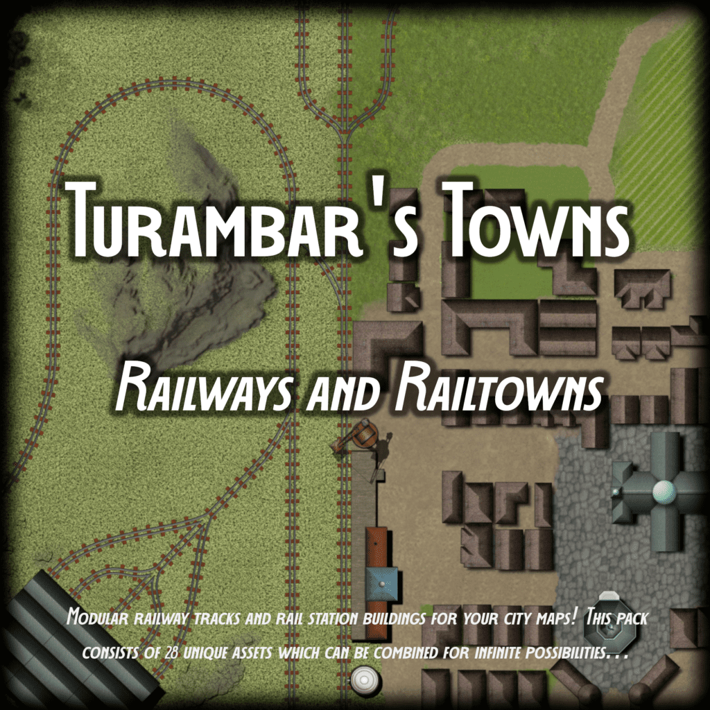 Modular railway and railway station assets to bring your city maps to the age of steam!