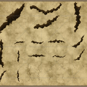 a series of ravines and cracks found on the asset pack
