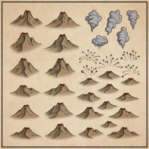 Volcanoes Pack I (Aquarel)